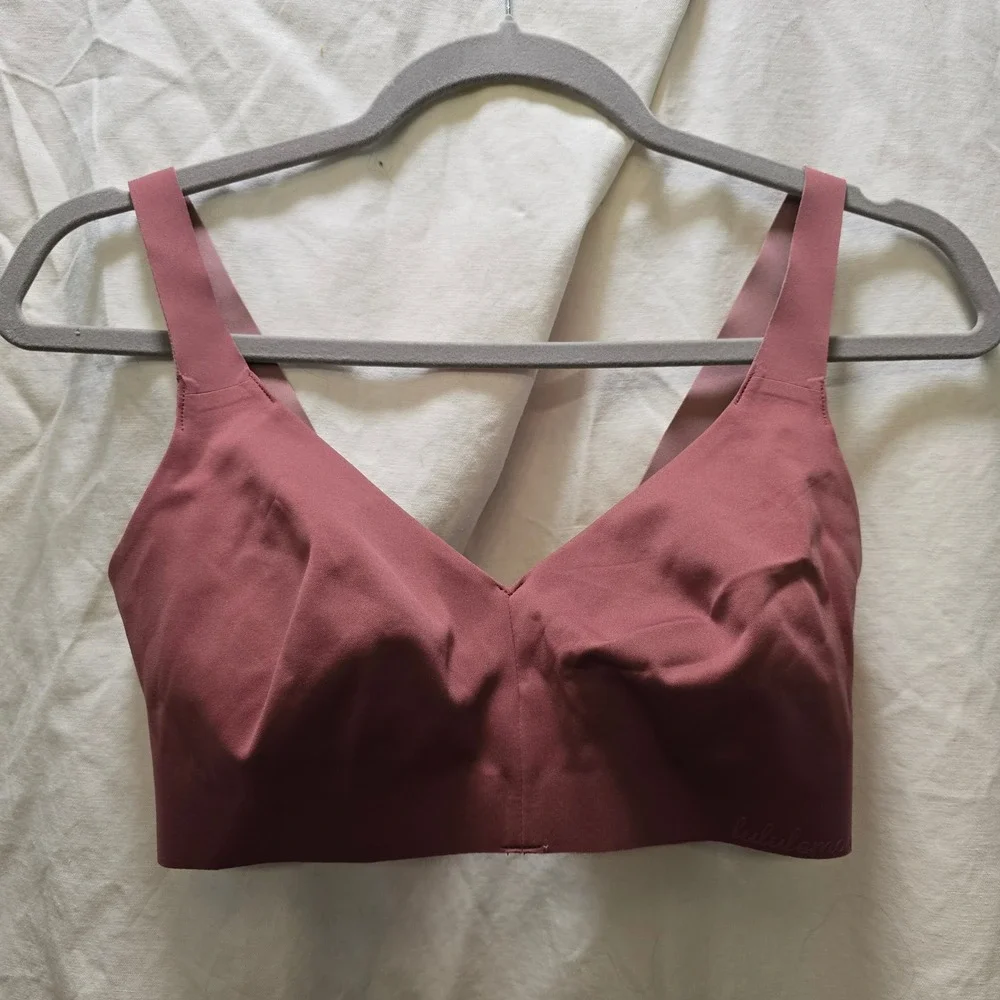 Lululemon Athletica Like Nothing‎ In Misty Merlot Seamless Bralette Bra Size 34D